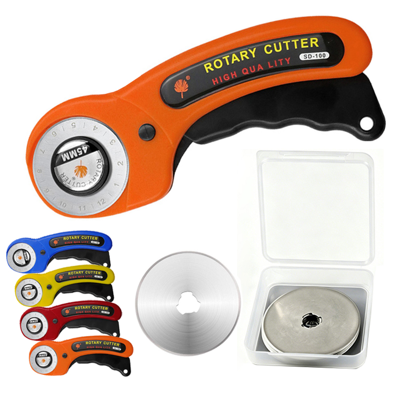 Rotary Cutter For Fabric 45Mm - เครื่องตัดผ้าแบบหมุน ใบมีดขนาด 45 มม. สำหรับตัดกระดาษ การเย็บผ้า