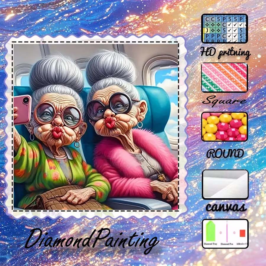 5D Diamond Painting Kit Full Drill - ผ้าฟล็อกกิ้ง 5D DIY 1 ชิ้น, ดอกสว่านพิเศษ,