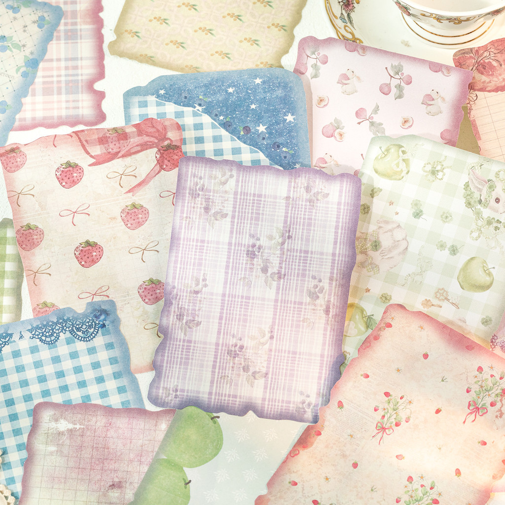 Vintage Junk Journal Scrapbooking Paper - กระดาษสมุดภาพวินเทจ 30 แผ่น อุปกรณ์ทำสมุดภาพ กระดาษพื้นหลังสำหรับสมุดจดบันทึก การทำการ์ด