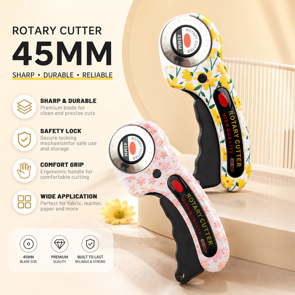Rotary Cutter For Fabric 45Mm - เครื่องตัดแบบหมุน 45 มม. สำหรับตัดกระดาษ การเย็บผ้า งานควิลท์