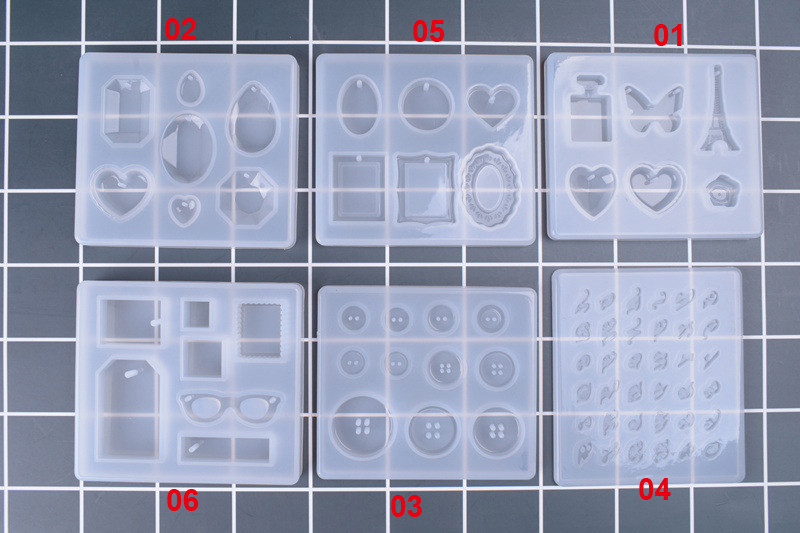 ชุดแม่พิมพ์เรซิ่นซิลิโคน 6 แบบ - Silicone Epoxy Resin Molds Set บทวิจารณ์และราคา