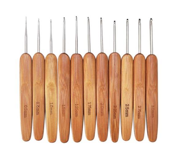 ไม้ไผ่ไม้ Handle ตะขอถัก Ergon - Wooden Crochet Hooks Ergonomic Handle บทวิจารณ์และราคา