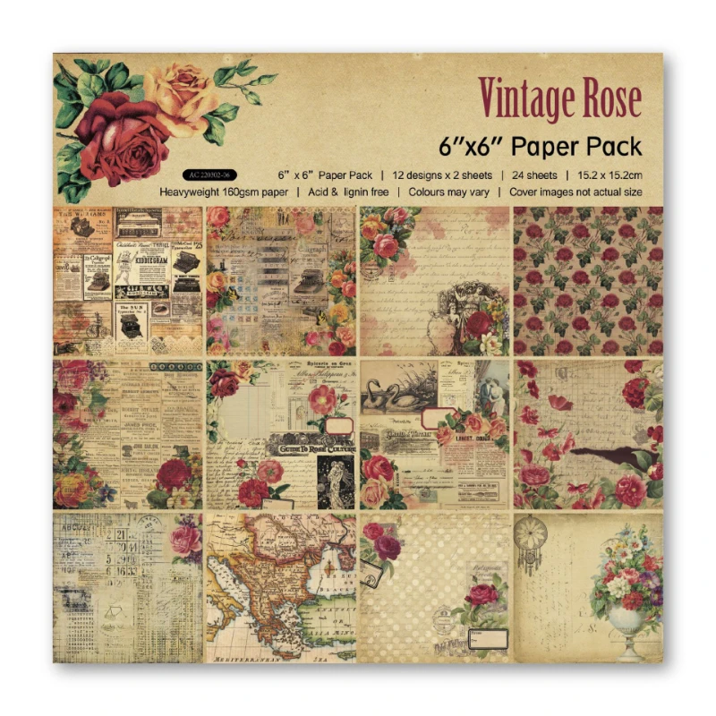 สมุดภาพ Pad สารพันรูปแบบ Decou - Vintage Junk Journal Scrapbooking Paper บทวิจารณ์และราคา