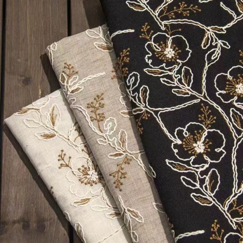 ผ้าลูกไม้ปักลายบนผ้าทูลล์ ผ้าล - Sewing บทวิจารณ์และราคา