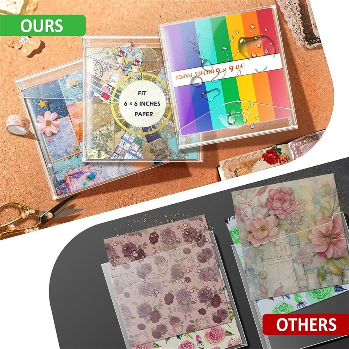 (A02R) กล่องเก็บสมุดภาพขนาด 6x - Scrapbooking บทวิจารณ์และราคา