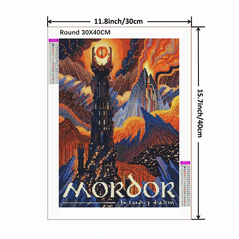 ภาพวาดเพชร 5D DIY ลายแหวนนามธร - 5D Diamond Painting Kit Full Drill บทวิจารณ์และราคา