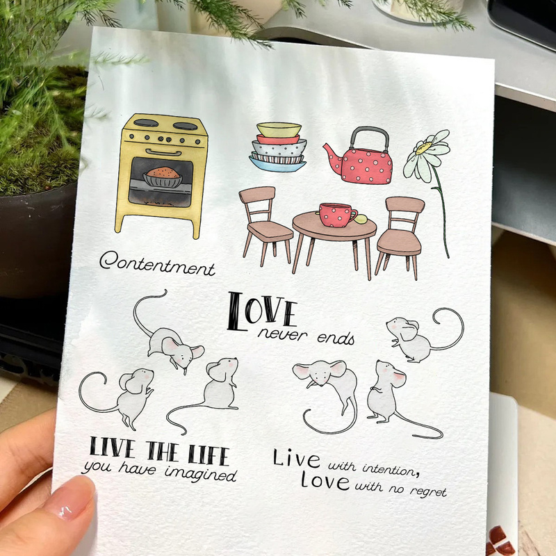 ซันคราฟท์ ลิตเติ้ลมัส&คิทเช่น  - Clear Silicone Stamps For Card Making บทวิจารณ์และราคา