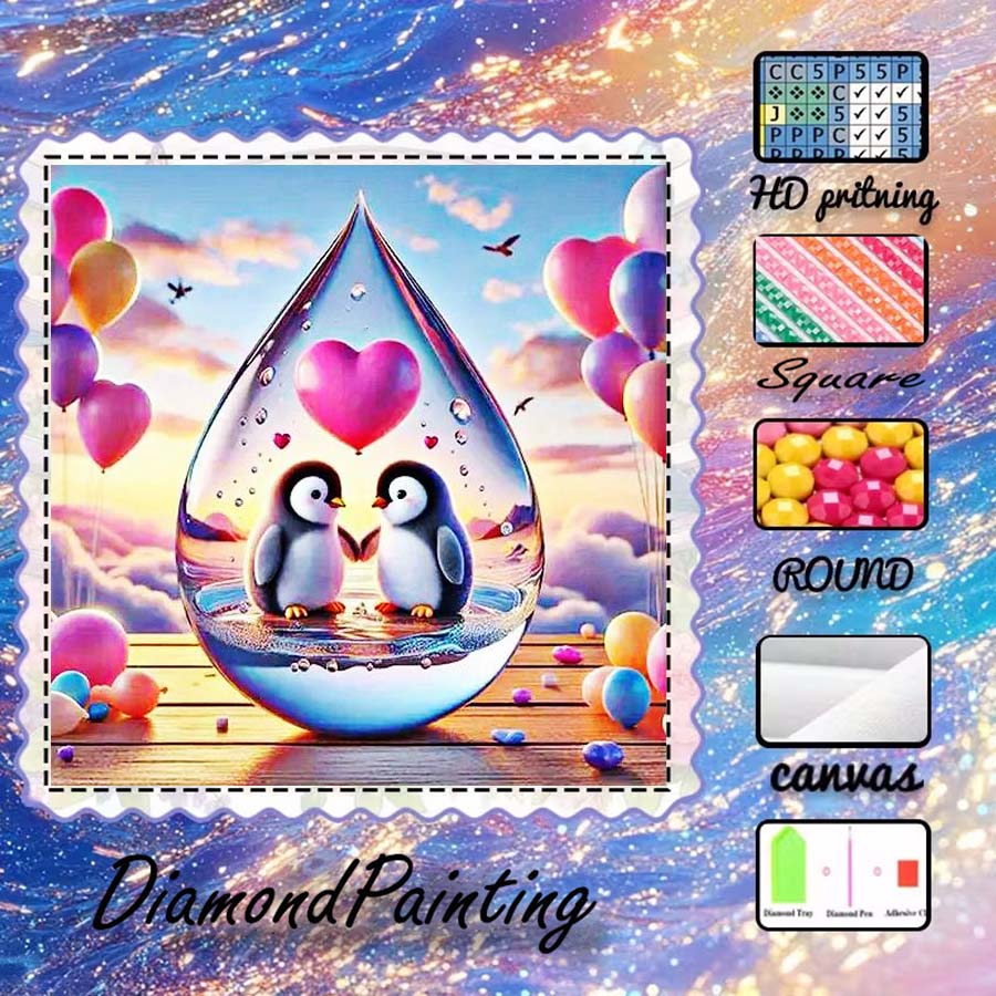 ผ้าฟล็อกกิ้ง 5D DIY 1 ชิ้น, ดอ - 5D Diamond Painting Kit Full Drill บทวิจารณ์และราคา