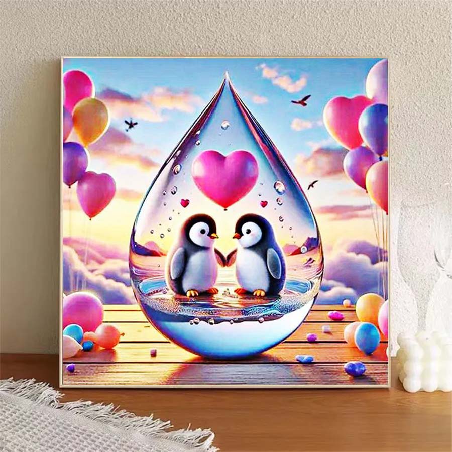ผ้าฟล็อกกิ้ง 5D DIY 1 ชิ้น, ดอ - 5D Diamond Painting Kit Full Drill บทวิจารณ์และราคา