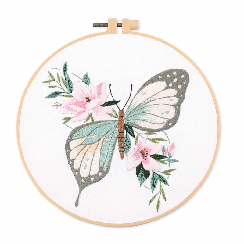 ชุดปักลายผีเสื้อ 1 ชิ้น ขนาด 2 - Embroidery บทวิจารณ์และราคา