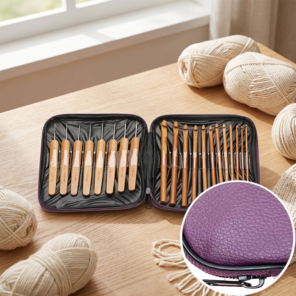 ชุดเข็มโครเชต์ไม้ไผ่ 74 ชิ้น พ - Sewing บทวิจารณ์และราคา