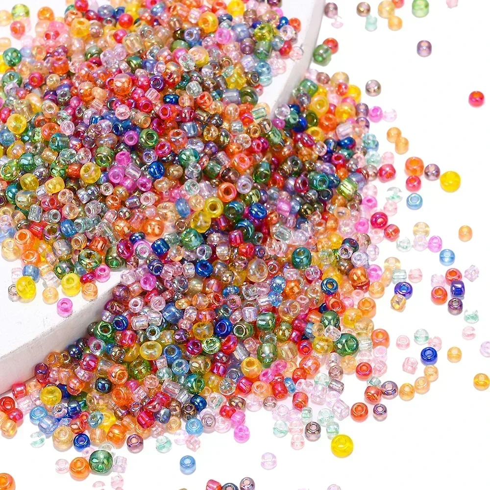 ลูกปัดแก้วสีเชกขนาด10ก. 2มม. 3 - Glass Seed Beads 2Mm Jewelry Making บทวิจารณ์และราคา