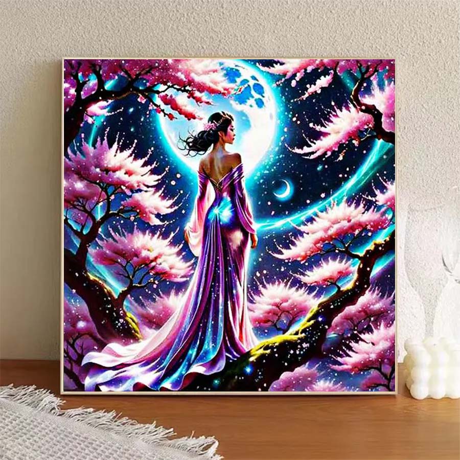 ผ้าฟล็อกกิ้ง 5D DIY 1 ชิ้น, ดอ - 5D Diamond Painting Kit Full Drill บทวิจารณ์และราคา