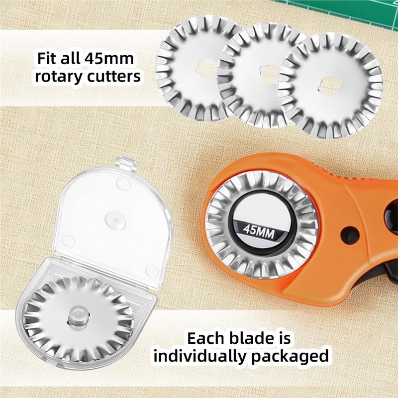 ใบมีดสำรอง AAAF สำหรับงานควิลท - Rotary Cutter For Fabric 45Mm บทวิจารณ์และราคา