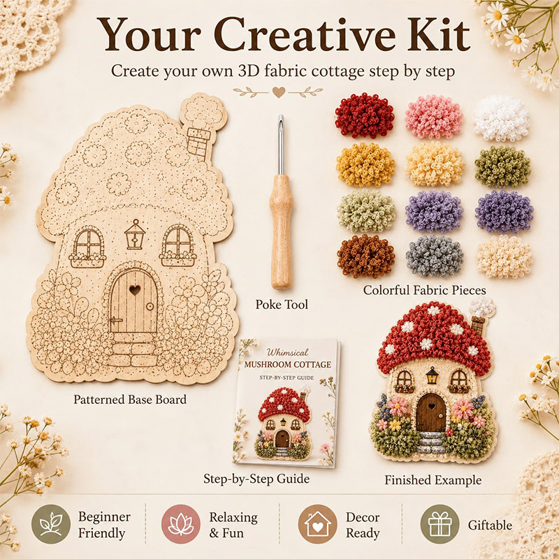 ชุดงานฝีมือ DIY บ้านเห็ด 3 มิต - Sewing บทวิจารณ์และราคา
