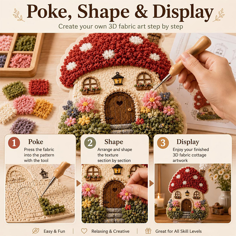 ชุดงานฝีมือ DIY บ้านเห็ด 3 มิต - Sewing บทวิจารณ์และราคา