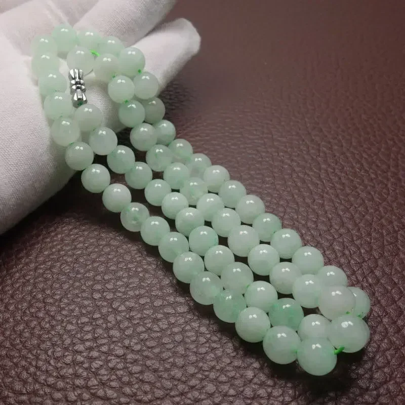 สร้อยคอลูกปัดหยกสีเขียว A ขนาด - Beading บทวิจารณ์และราคา