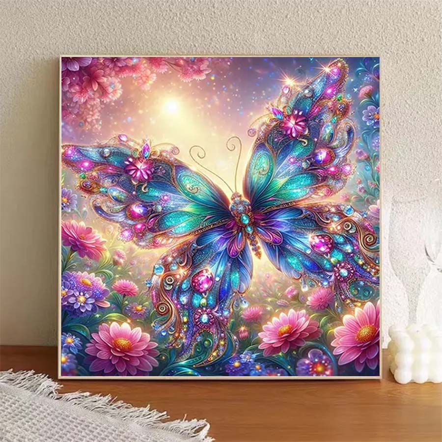 ผ้าฟล็อกกิ้ง 5D DIY 1 ชิ้น, ดอ - 5D Diamond Painting Kit Full Drill บทวิจารณ์และราคา