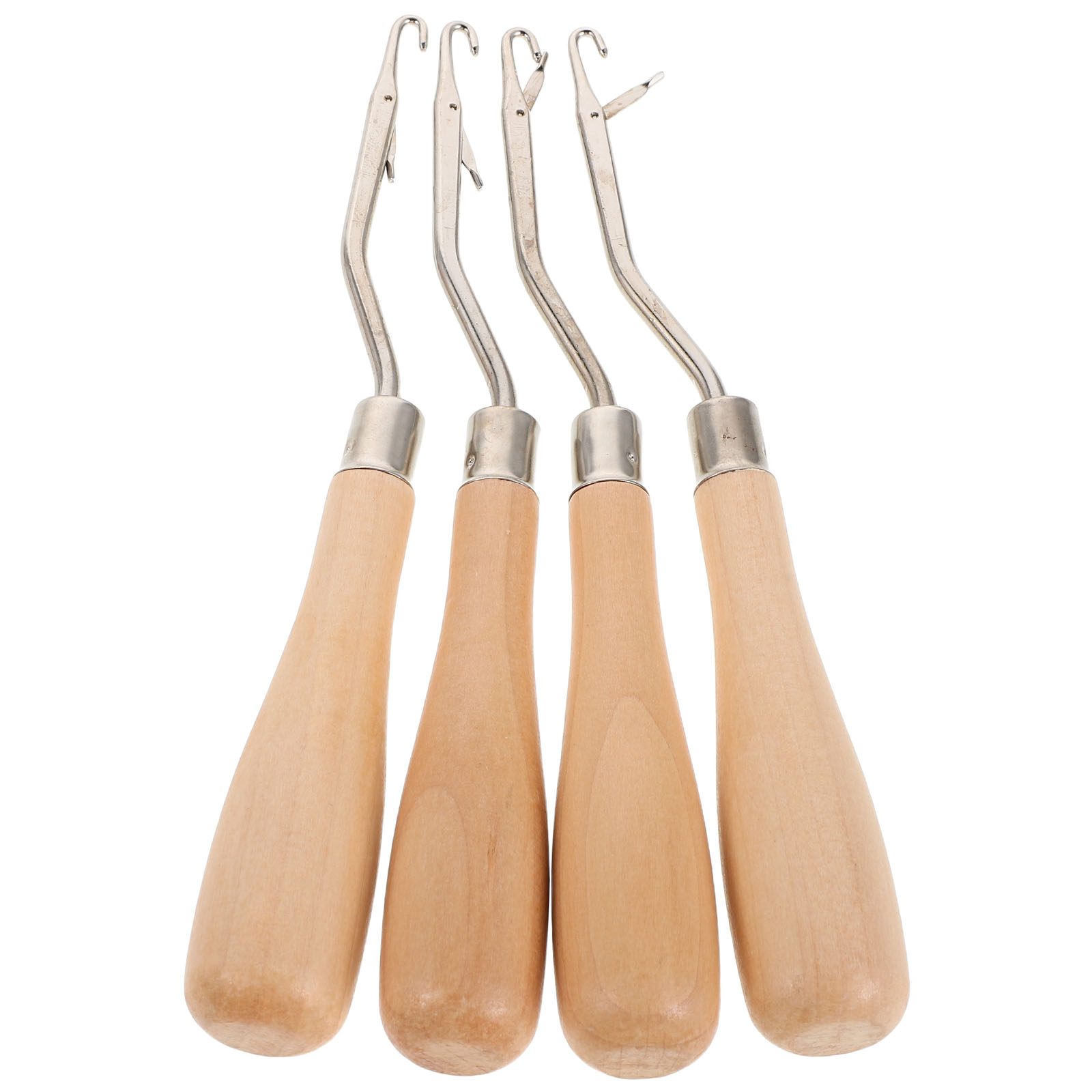 ชุดเข็มโครเชต์ 4 ชิ้น ด้ามจับไ - Wooden Crochet Hooks Ergonomic Handle บทวิจารณ์และราคา