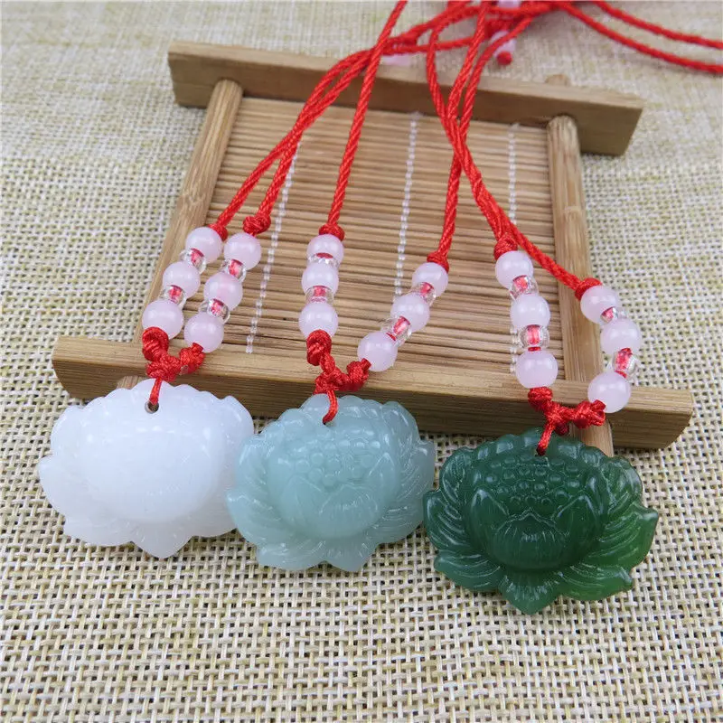 สร้อยคอจี้ลูกปัดหยกเขียวธรรมชา - Beading บทวิจารณ์และราคา