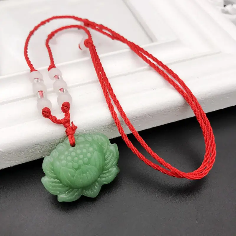 สร้อยคอจี้ลูกปัดหยกเขียวธรรมชา - Beading บทวิจารณ์และราคา