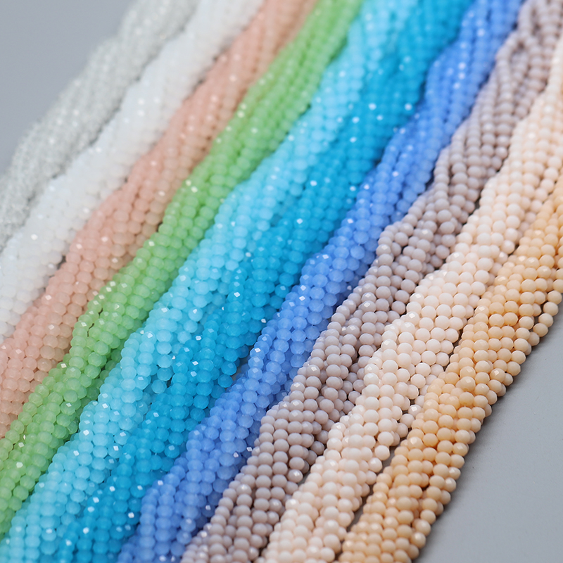 ลูกปัดแก้วคริสตัลทรงรอนเดลเหลี - Glass Seed Beads 2Mm Jewelry Making บทวิจารณ์และราคา