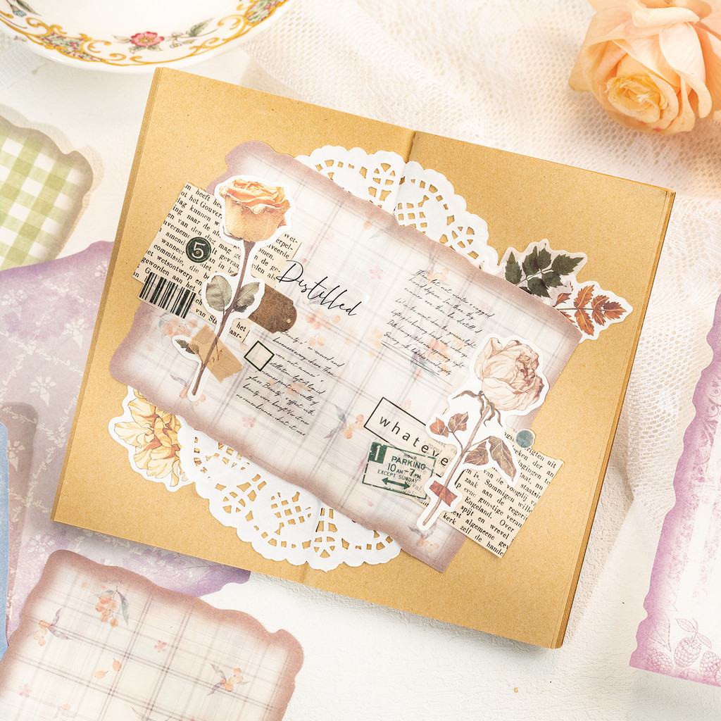 กระดาษสมุดภาพวินเทจ 30 แผ่น อุ - Vintage Junk Journal Scrapbooking Paper บทวิจารณ์และราคา