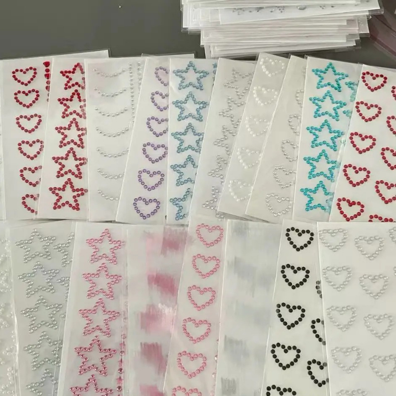 สติกเกอร์เพชรรูปดาวหัวใจแบบติด - Scrapbooking บทวิจารณ์และราคา