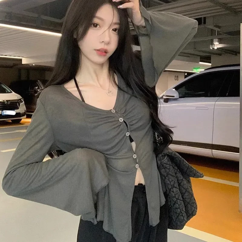 เสื้อเชิ้ตแขนบานโปร่ง - เสื้อเ - Embroidery บทวิจารณ์และราคา