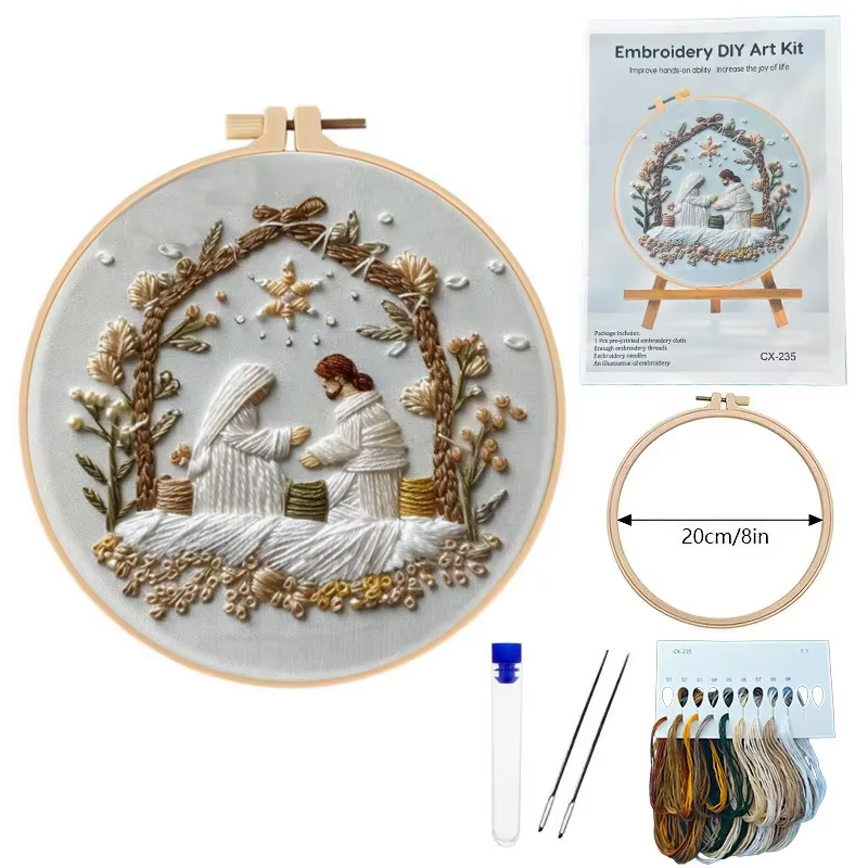 ชุดปักครอสติชลายพระเยซูประสูติ - Cotton Embroidery Thread Skeins บทวิจารณ์และราคา