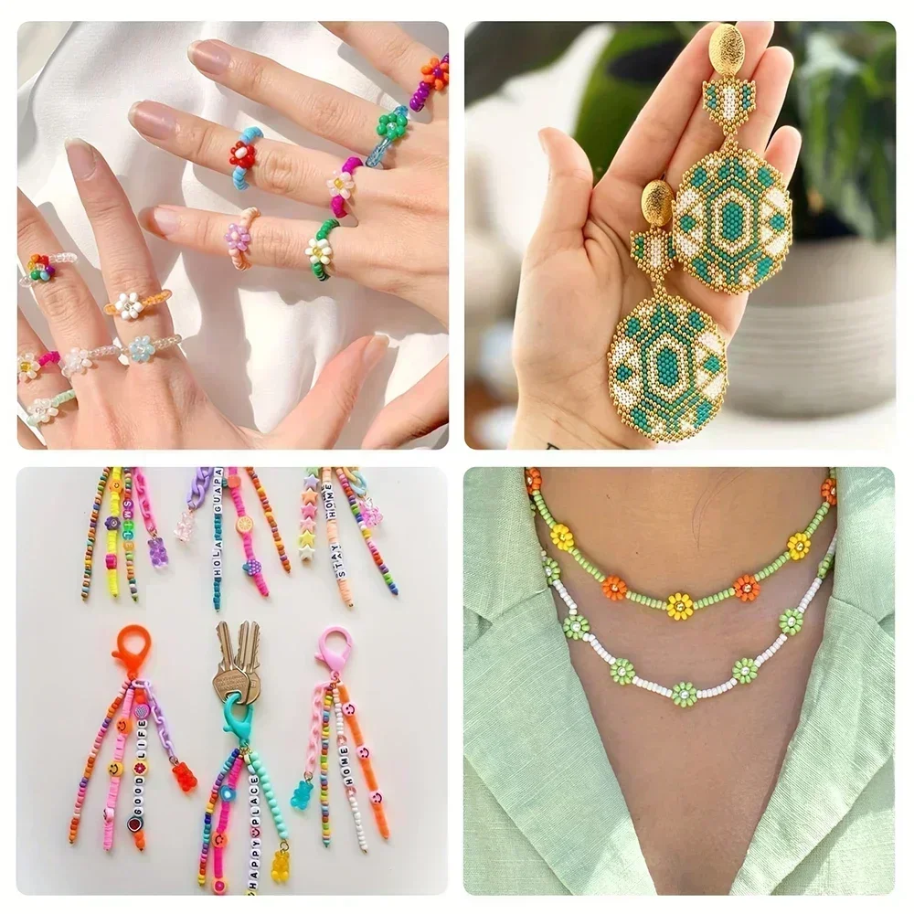 ลูกปัดแก้วหลากสี 10 กรัม เคลือ - Glass Seed Beads 2Mm Jewelry Making บทวิจารณ์และราคา