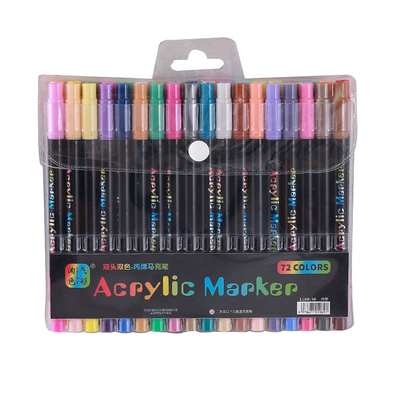 ชุดปากกาอะคริลิคสองหัว 24-120  - Painting Supplies บทวิจารณ์และราคา
