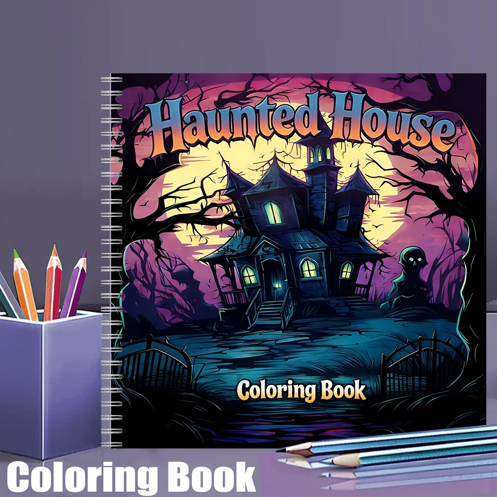 สมุดระบายสีบ้านผีสิงสำหรับผู้ใ - Painting Supplies บทวิจารณ์และราคา