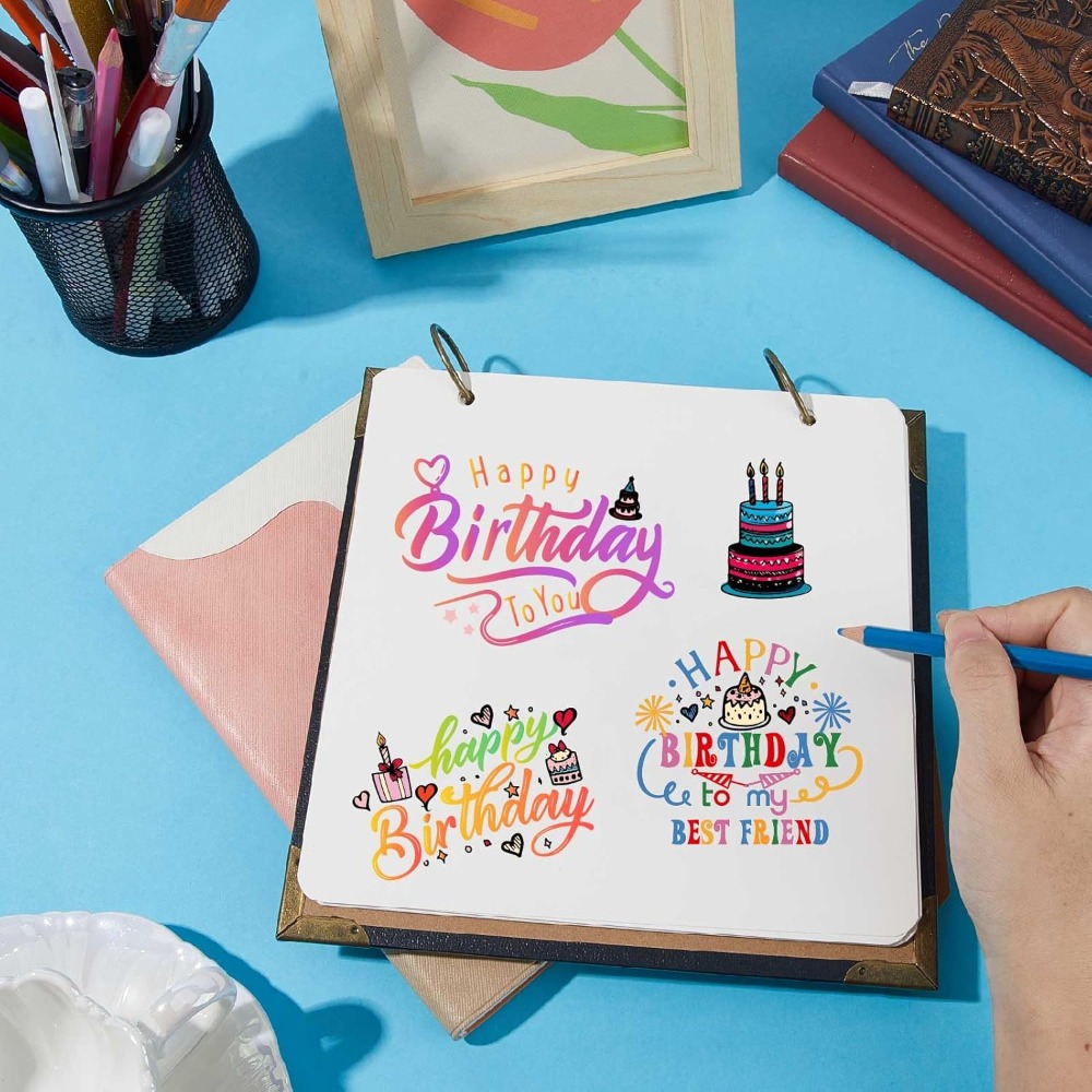 Happy Birthday ล้างแสตมป์สําหร - Clear Silicone Stamps For Card Making บทวิจารณ์และราคา