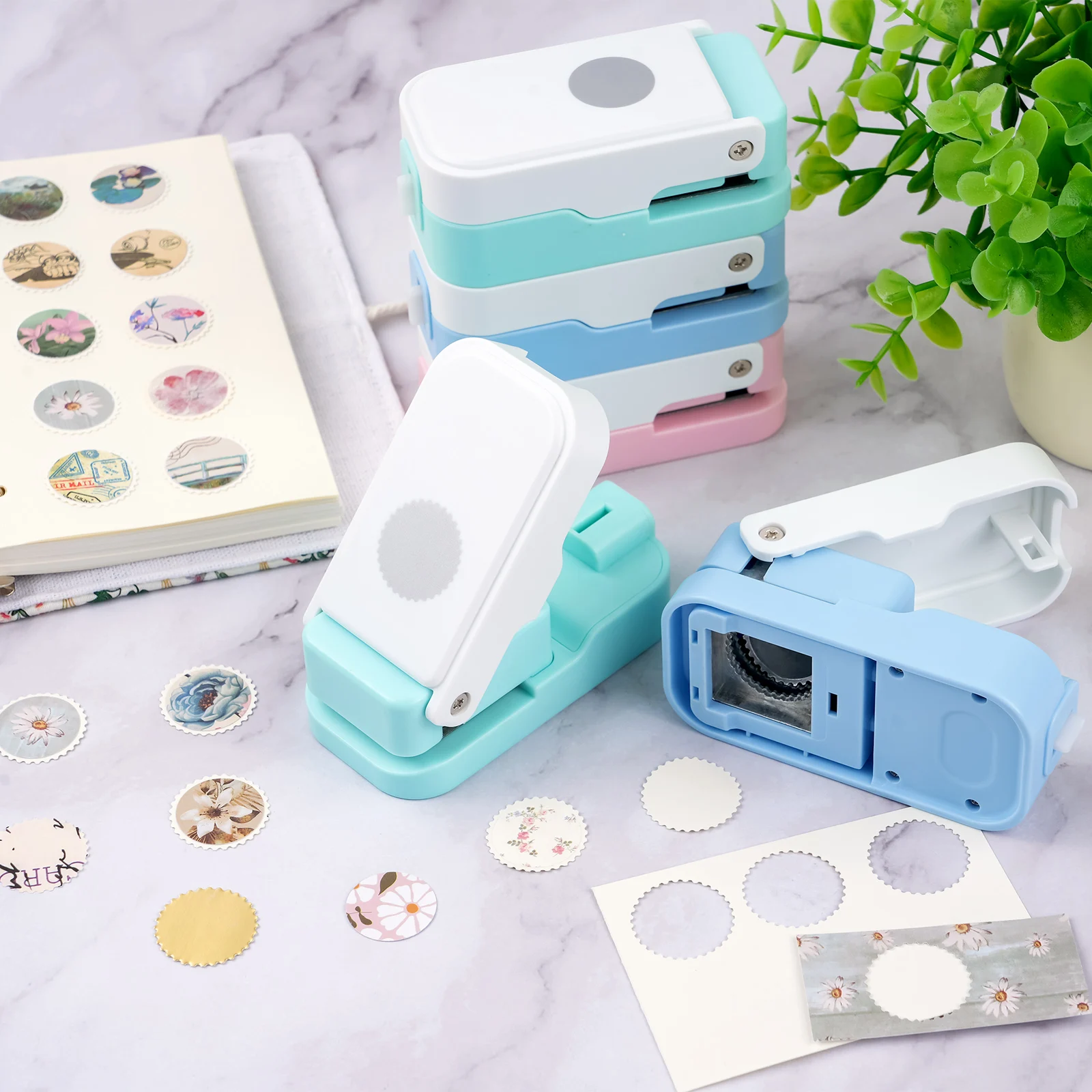 เครื่องเจาะกระดาษวงกลมลายแสตมป - Scrapbooking บทวิจารณ์และราคา