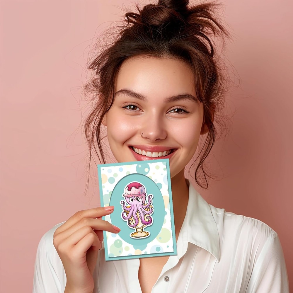 สัตว์ทะเลล้างแสตมป์เต่าโปร่งใส - Clear Silicone Stamps For Card Making บทวิจารณ์และราคา