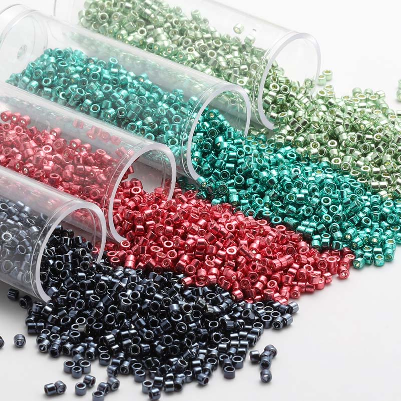 ญี่ปุ่น MKU ลูกปัดแก้วสีเมทัลล - Glass Seed Beads 2Mm Jewelry Making บทวิจารณ์และราคา