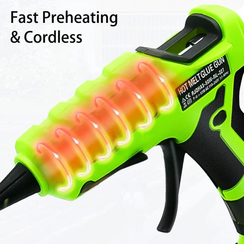 ปืนกาวร้อนสำหรับแบตเตอรี่ลิเธี - Hot Melt Glue Gun Cordless บทวิจารณ์และราคา