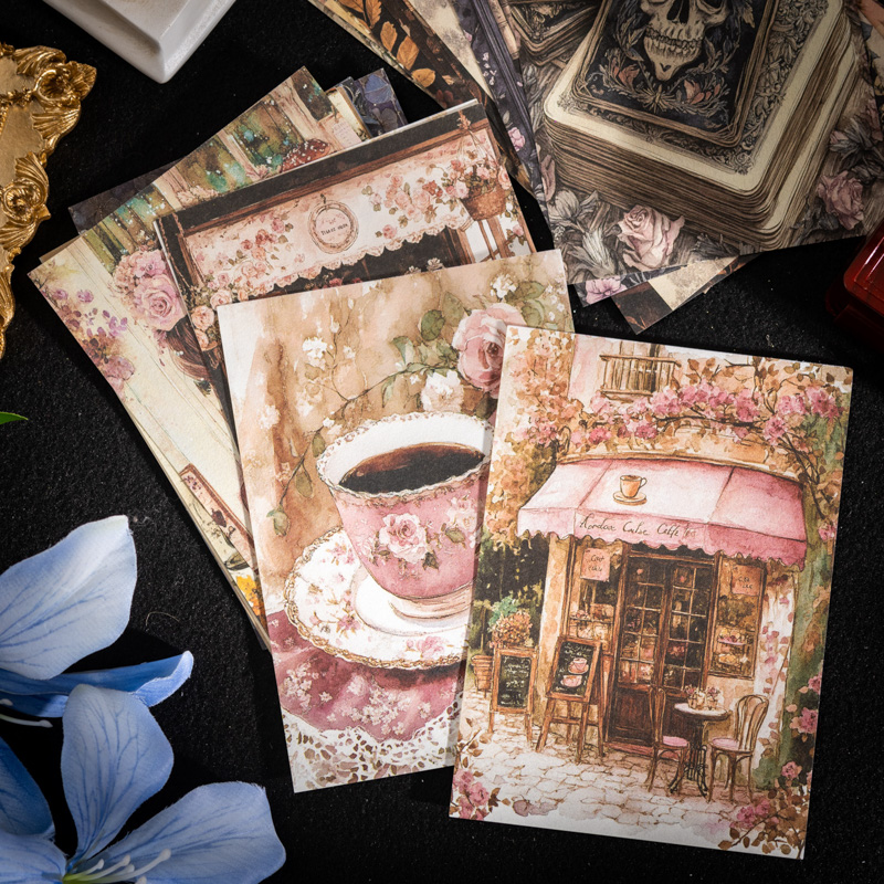 JIANQI 100 ชิ้น Retro Handmade - Vintage Junk Journal Scrapbooking Paper บทวิจารณ์และราคา