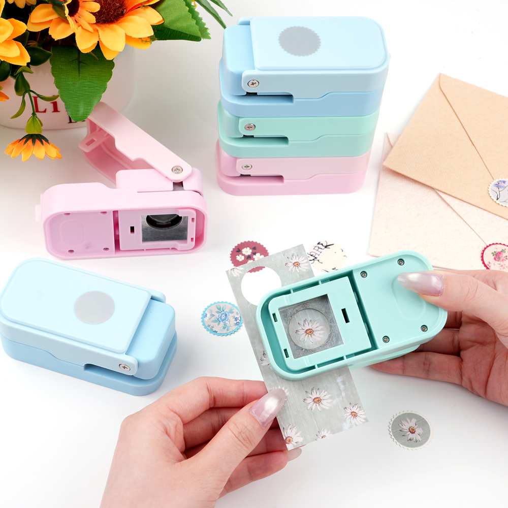 เครื่องเจาะกระดาษวงกลมลายแสตมป - Scrapbooking บทวิจารณ์และราคา