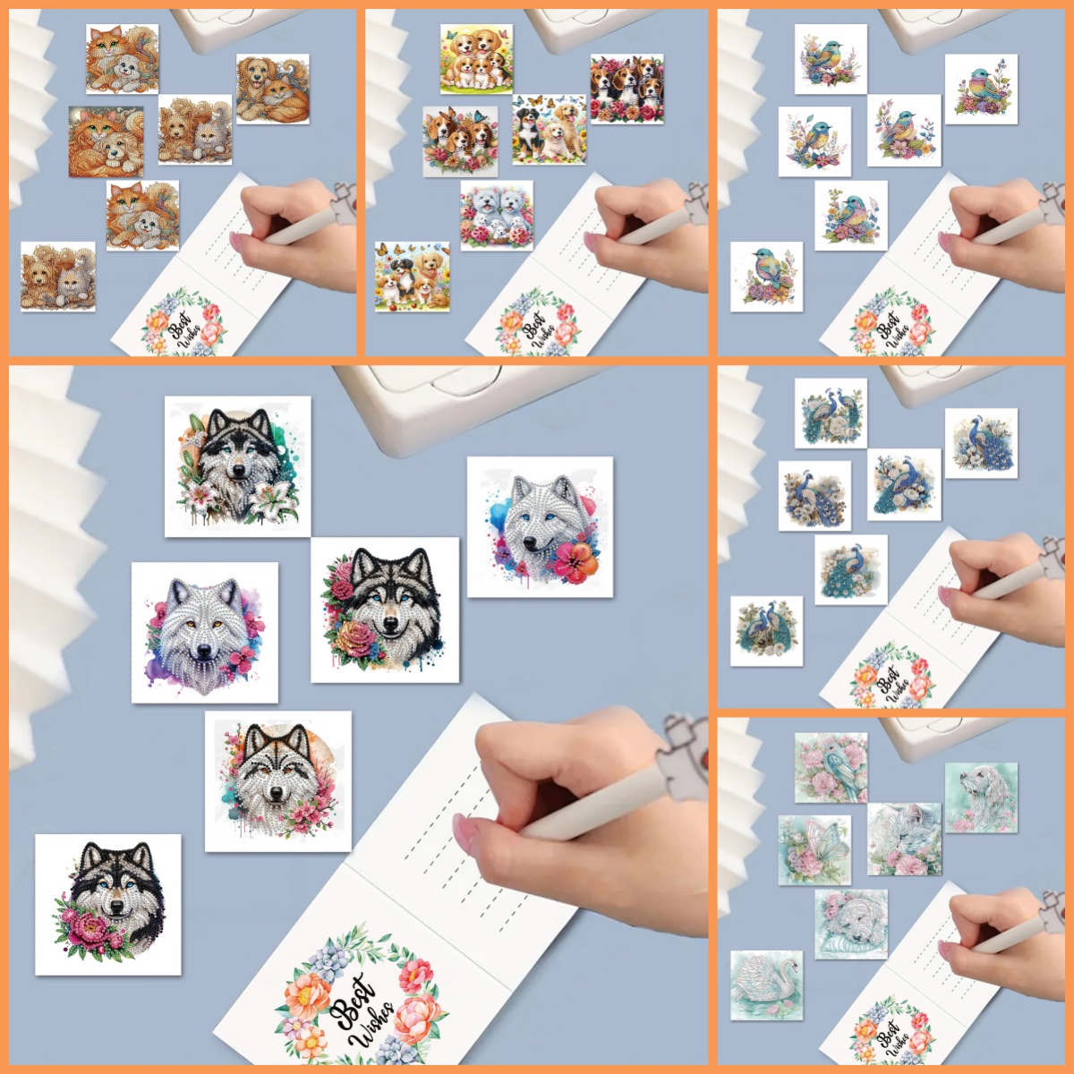 ชุดงานเพ้นท์เพชร DIY 6 ชุด, กา - Painting Supplies บทวิจารณ์และราคา