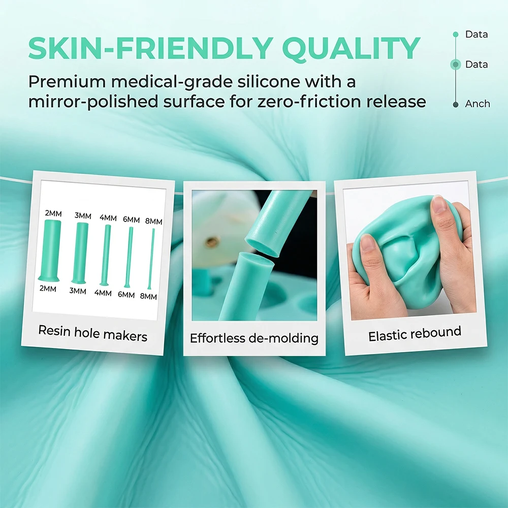 ชุดเครื่องมือเจาะรูเรซิ่น 35 ช - Silicone Epoxy Resin Molds Set บทวิจารณ์และราคา