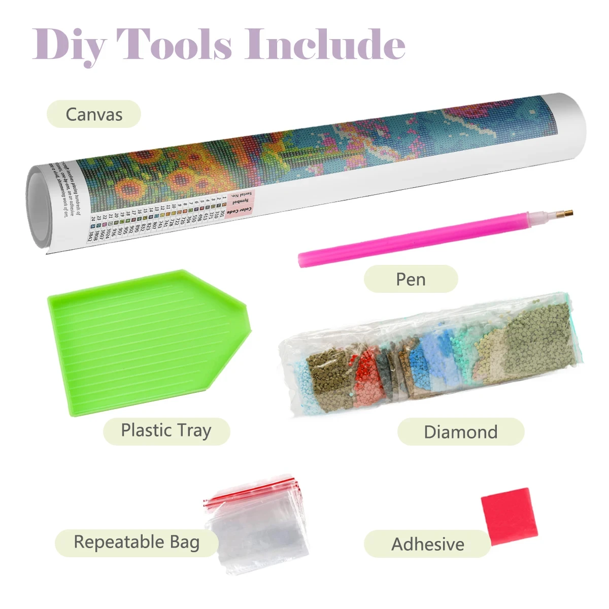 ชุดอุปกรณ์งานฝีมือเพชร 5D DIY  - 5D Diamond Painting Kit Full Drill บทวิจารณ์และราคา