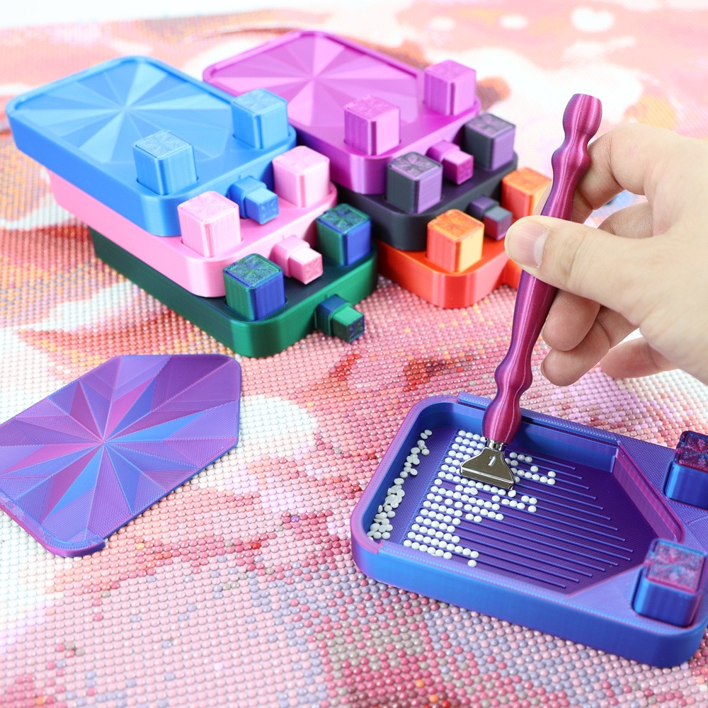 ถาดใส่เพชรหลากสีพร้อมถังขยะ 2  - Painting Supplies บทวิจารณ์และราคา