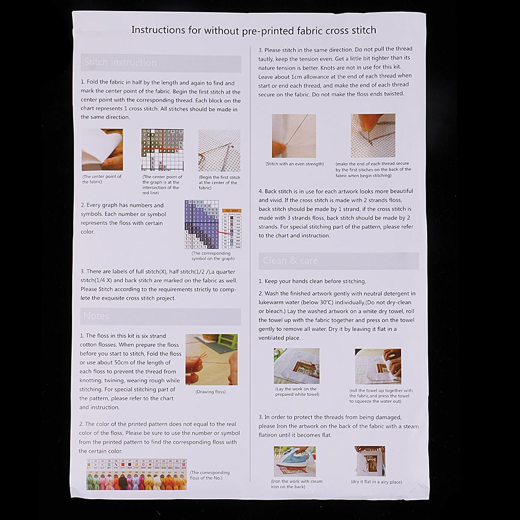 ชุดเย็บปักถักร้อยแบบปั๊มลายสำเ - Cross Stitch Stamped Kits Beginners บทวิจารณ์และราคา