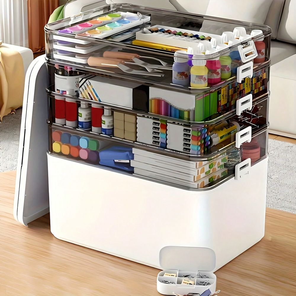 กล่องจัดเก็บยาแบบโปร่งใสหลายชั - Sewing บทวิจารณ์และราคา